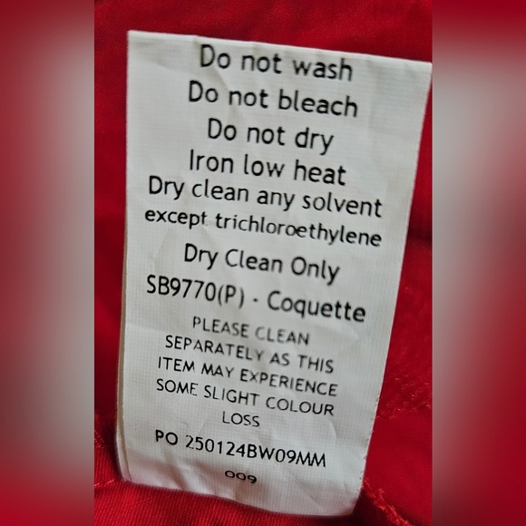 House CB Red Halter Midi Dress Size M Plus Cup - Picture 6 of 6